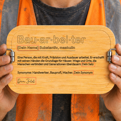 Bauarbeiter / Bauarbeiterin